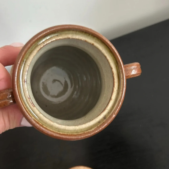 Tonala Mexican  Pottery Folk Art With Lid Double Handle Floral Bird Design - Picture 6 of 14